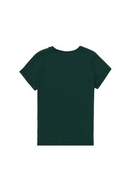 Erkek Çocuk Koyu Yeşil Bisiklet Yaka Tişört - 50298086071