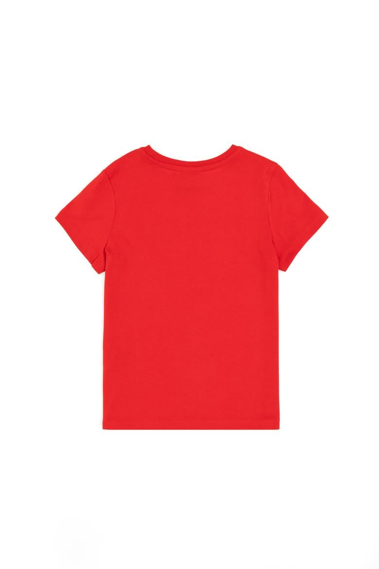 Erkek Çocuk Kırmızı Bisiklet Yaka Tişört - 50298086104