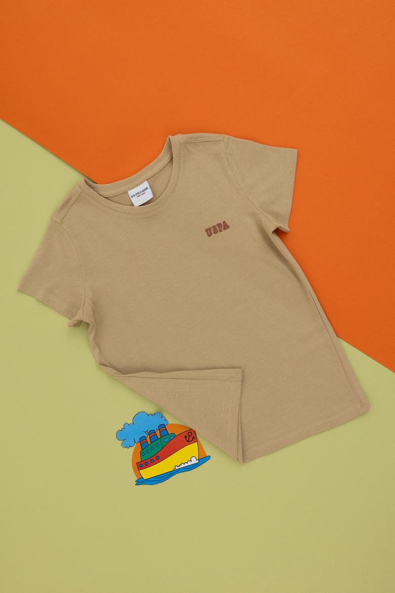 Erkek Çocuk Kum Bisiklet Yaka Tişört - 50298086049