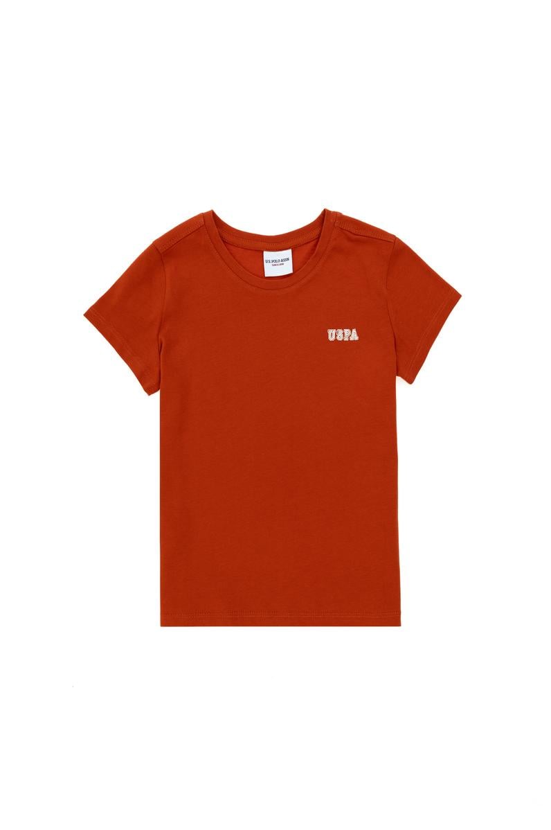 Erkek Çocuk Kiremit Bisiklet Yaka Tişört