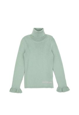 Kız Çocuk Su Yeşili Balıkçı Yaka Kazak - 50297166015