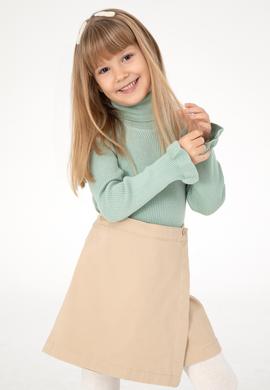 Kız Çocuk Su Yeşili Balıkçı Yaka Kazak - 50297166015