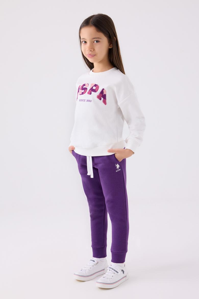 Kız Çocuk Mor Pijama Takımı