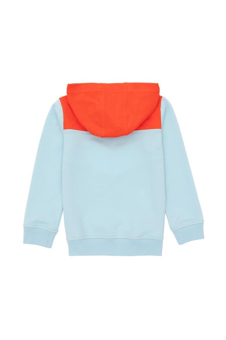 Kız Çocuk Su Yeşili Kapüşonlu Sweatshirt - 50296288052