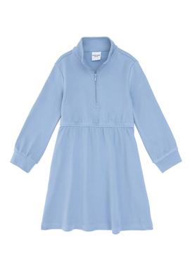 Kız Çocuk Açık Mavi Örme Elbise - 50296387026
