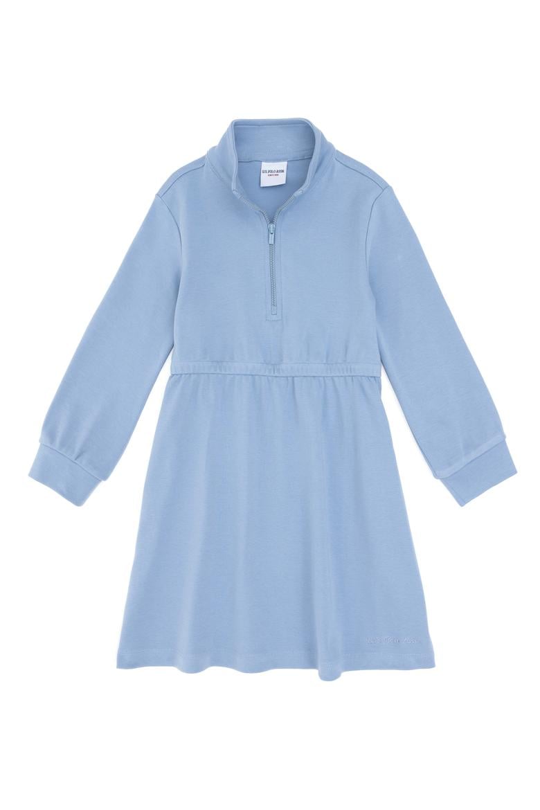 Kız Çocuk Açık Mavi Örme Elbise - 50296387026
