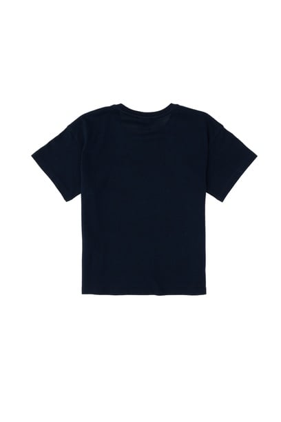 Erkek Çocuk Lacivert Oversize Bisiklet Yaka Tişört