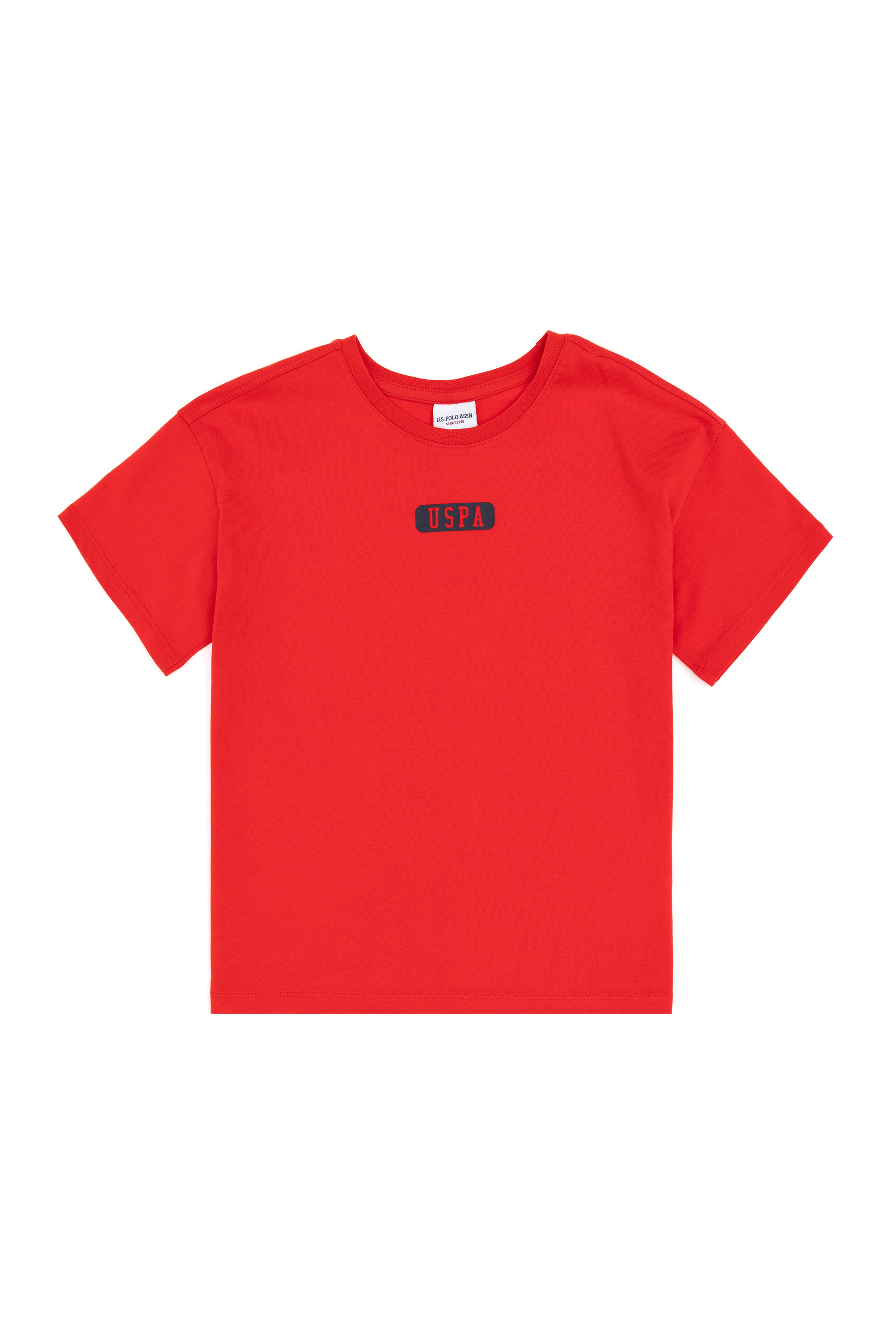 Erkek Çocuk Kırmızı Oversize Bisiklet Yaka Tişört - Image 4