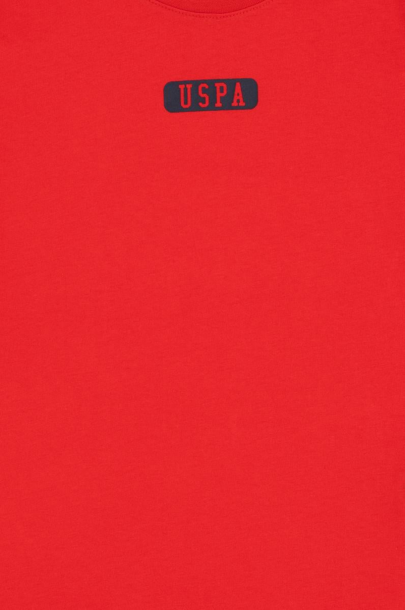 Erkek Çocuk Kırmızı Oversize Bisiklet Yaka Tişört