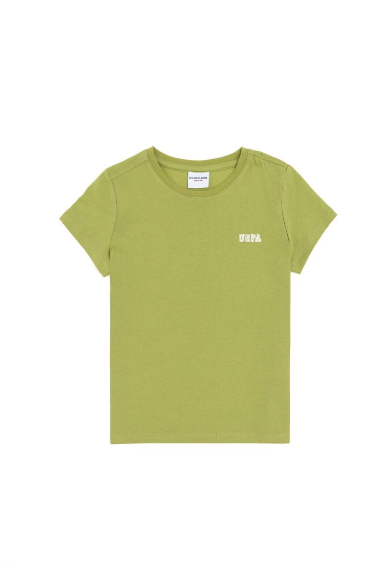 Erkek Çocuk Fıstık Yeşili Bisiklet Yaka Tişört - 50298086115