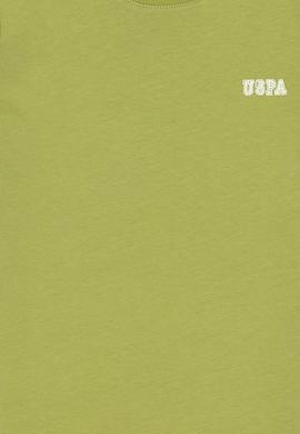 Erkek Çocuk Fıstık Yeşili Bisiklet Yaka Tişört - 50298086115