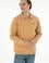 Erkek Comfort Fit Yarım Fermuarlı Camel Basic Sweatshirt