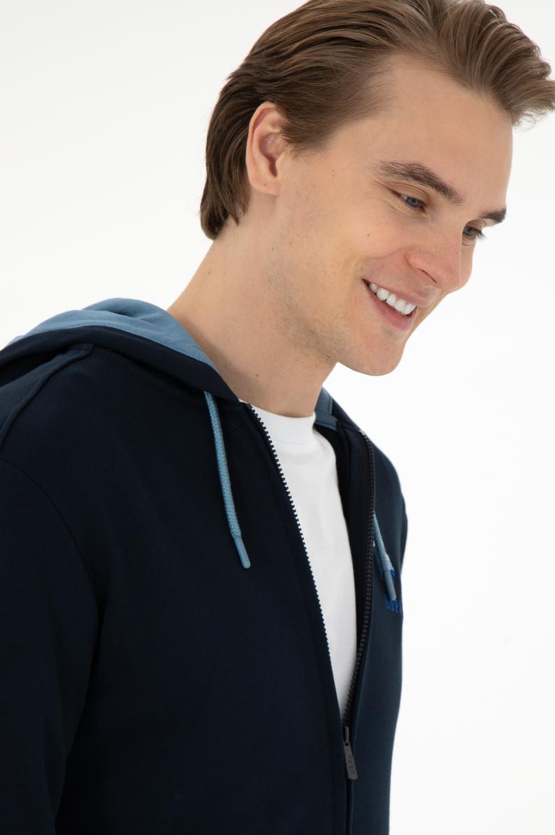 Erkek Lacivert Örme Hırka