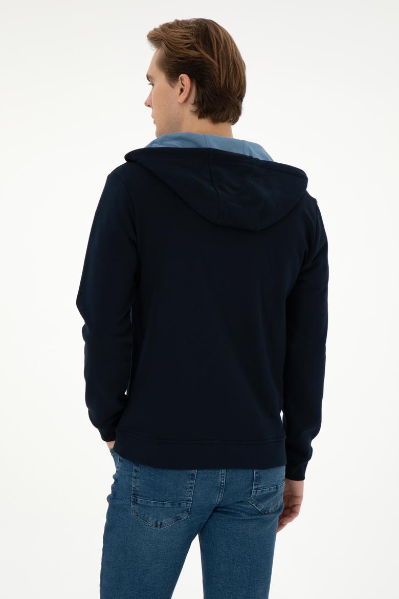 Erkek Lacivert Örme Hırka - 50293447006