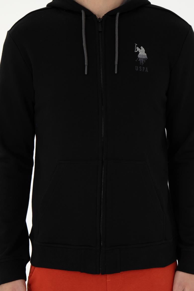 Erkek Siyah Örme Hırka - 50293447018