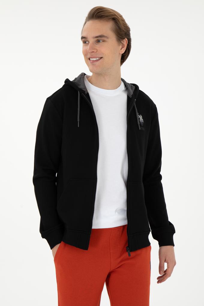 Erkek Siyah Örme Hırka