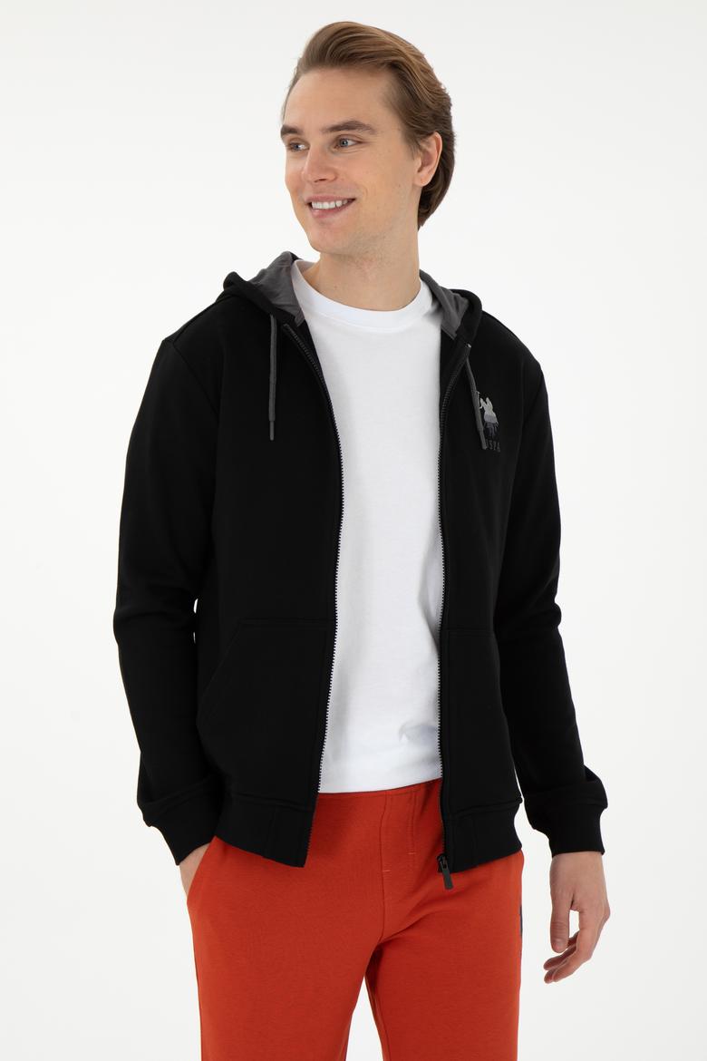 Erkek Siyah Örme Hırka