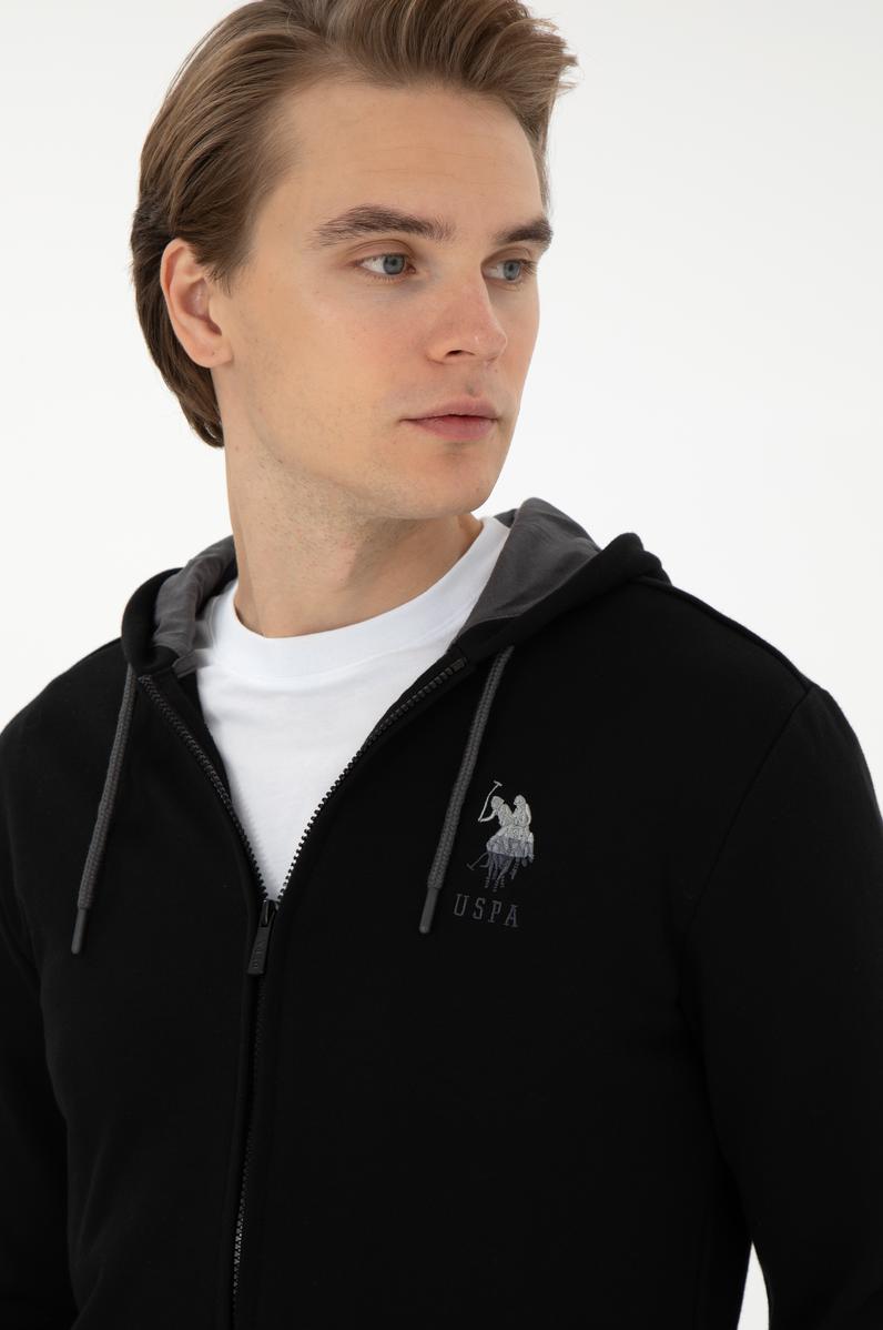 Erkek Siyah Örme Hırka