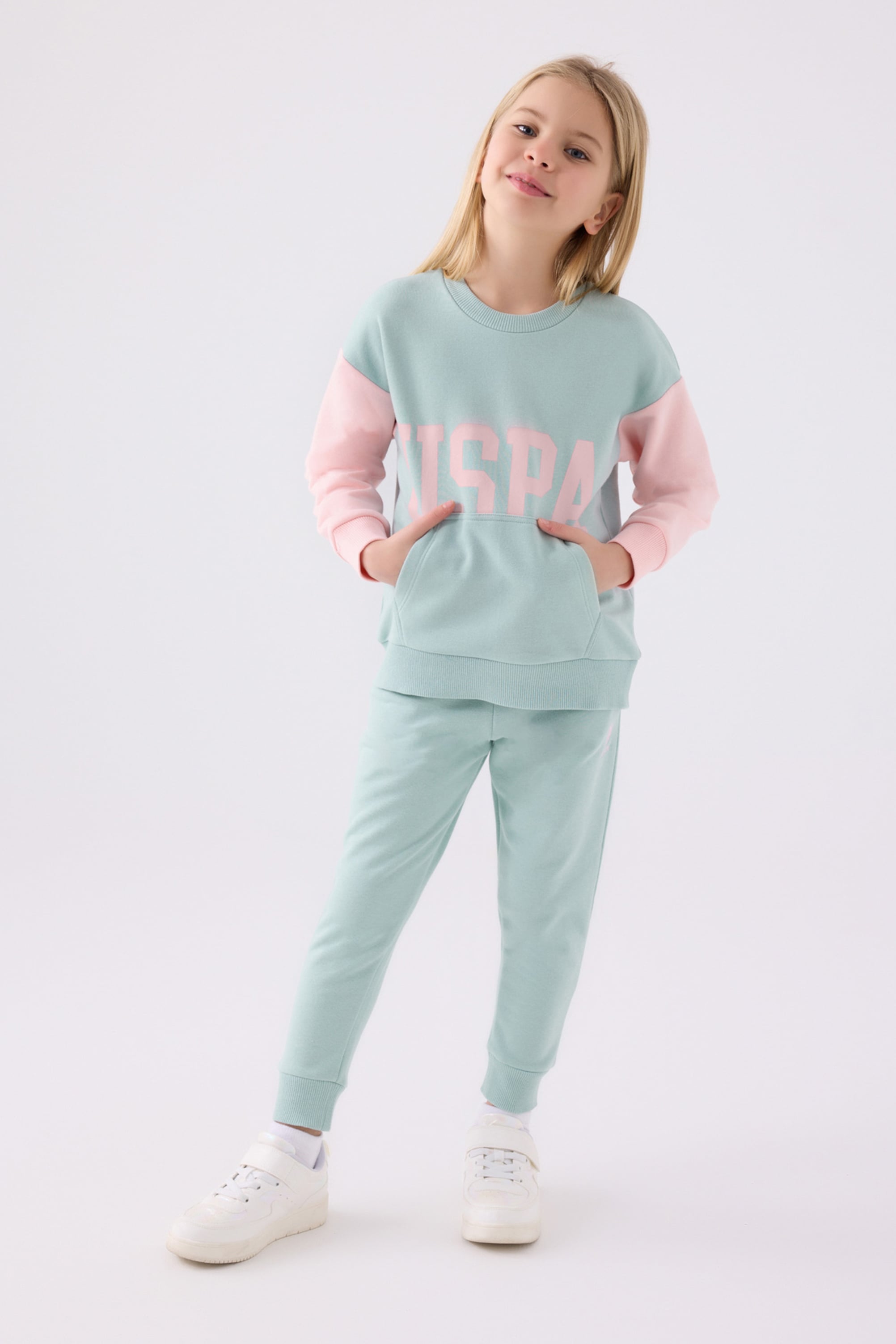 Kız Çocuk Su Yeşili Pijama Takımı - Image 3