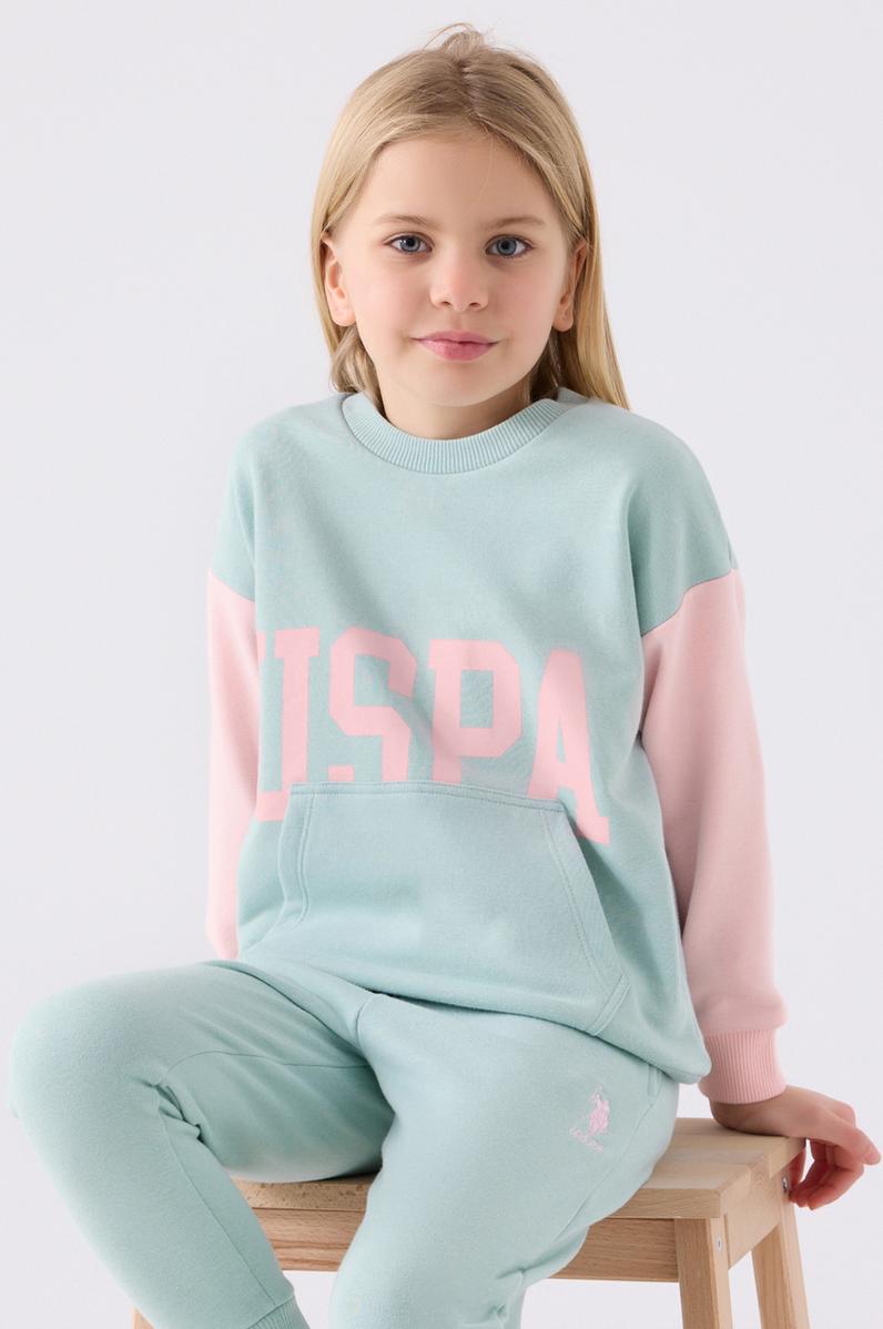 Kız Çocuk Su Yeşili Pijama Takımı