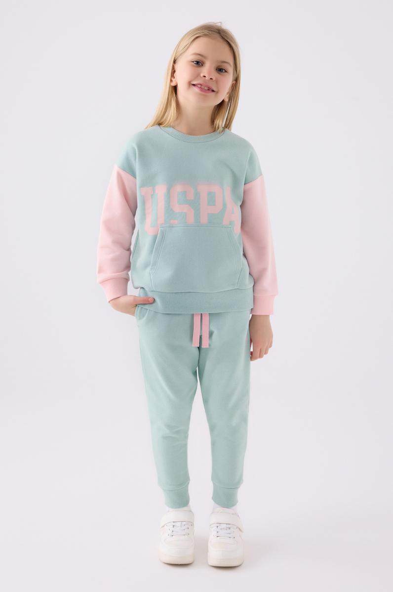 Kız Çocuk Su Yeşili Pijama Takımı