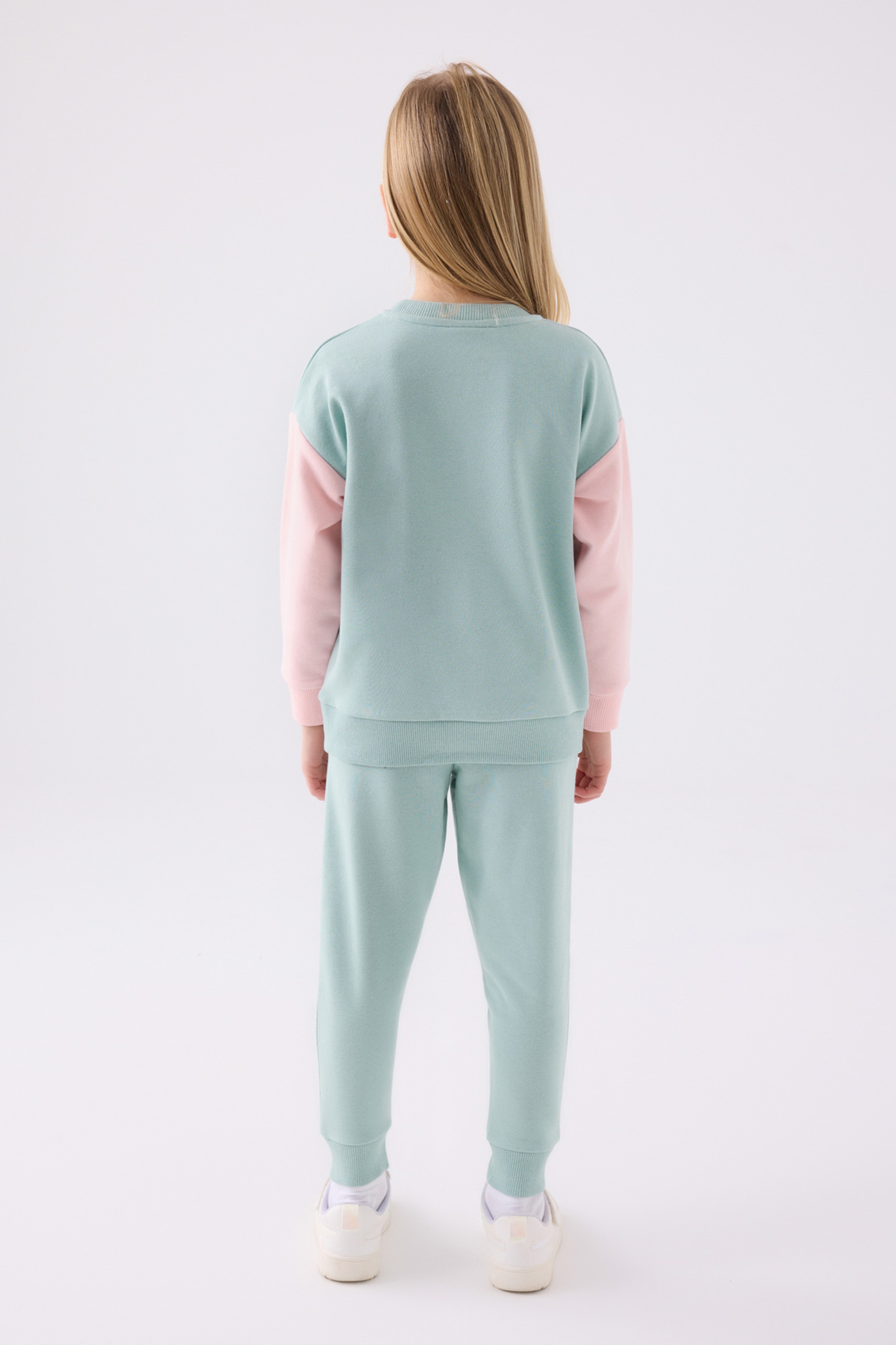 Kız Çocuk Su Yeşili Pijama Takımı
