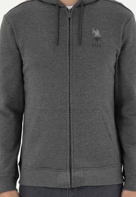 Erkek Antrasit Melanj Örme Hırka - 50293447026