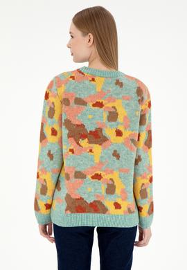 Kadın Su Yeşili Kazak - 50293114012