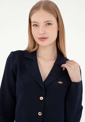 Kadın Lacivert Triko Hırka - 50293073009