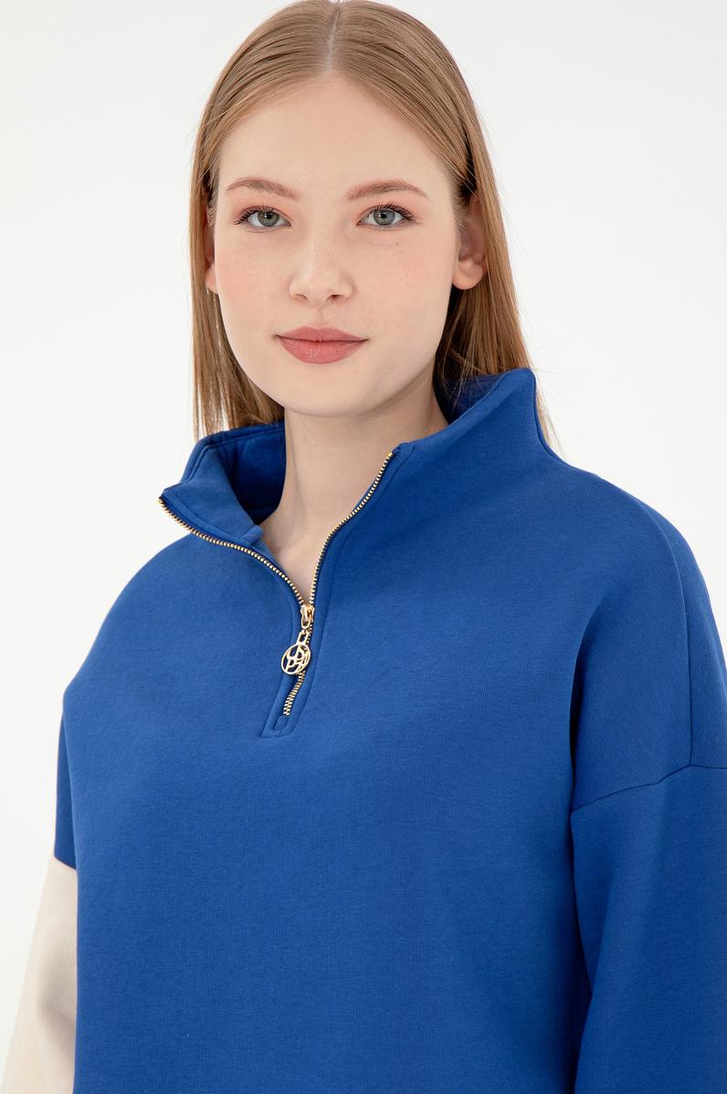 Kadın Saks Sweatshirt