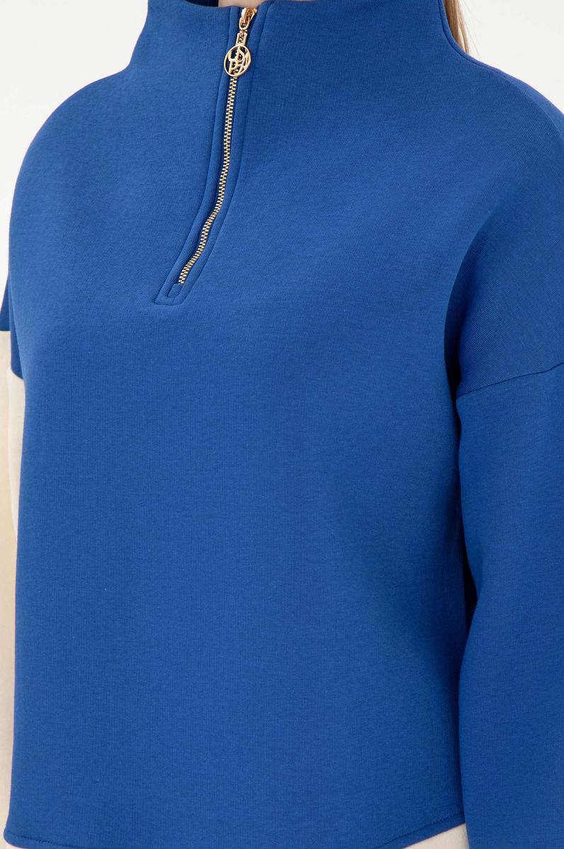 Kadın Saks Sweatshirt