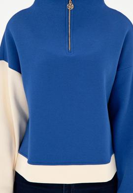 Kadın Saks Sweatshirt - 50292448005