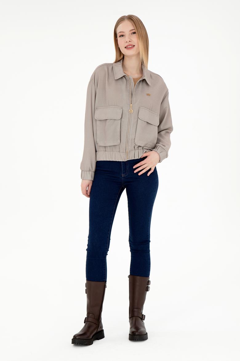 Kadın Camel Uzun Kollu Gömlek - 50292906007