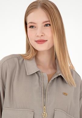 Kadın Camel Uzun Kollu Gömlek - 50292906007