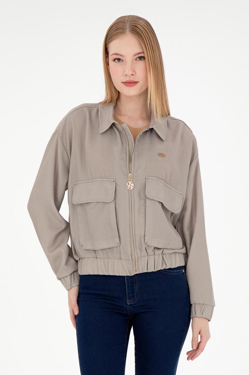 Kadın Camel Uzun Kollu Gömlek