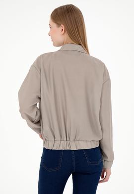 Kadın Camel Uzun Kollu Gömlek - 50292906007