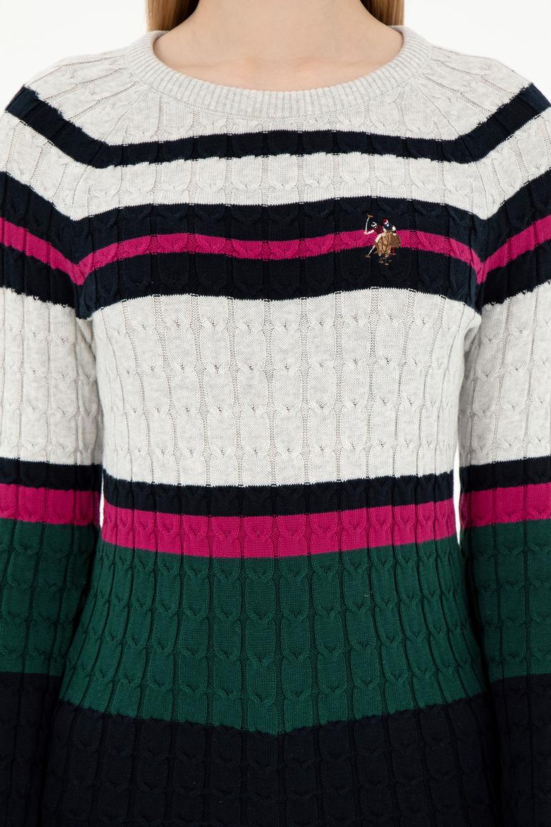 Kadın Lacivert Bisiklet Yaka Kazak - 50293151021