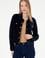 Kadın Lacivert Çıtçıtlı Polo Yaka Sweatshirt