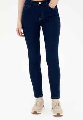 Kadın Koyu Mavi Toothpick Fit Jean Pantolon - 50299372001