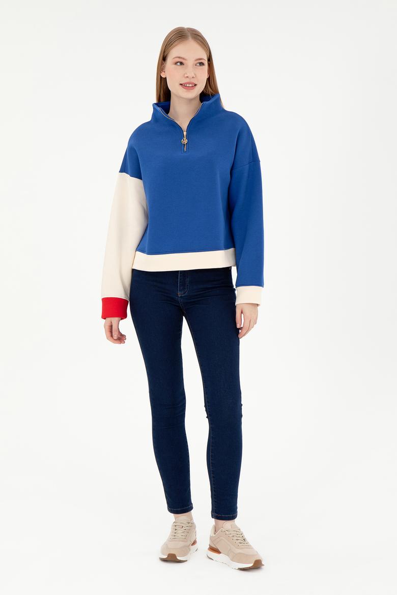 Kadın Koyu Mavi Toothpick Fit Jean Pantolon - 50299372001