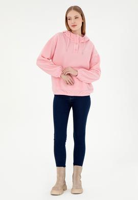 Kadın Pudra Sweatshirt - 50291436029