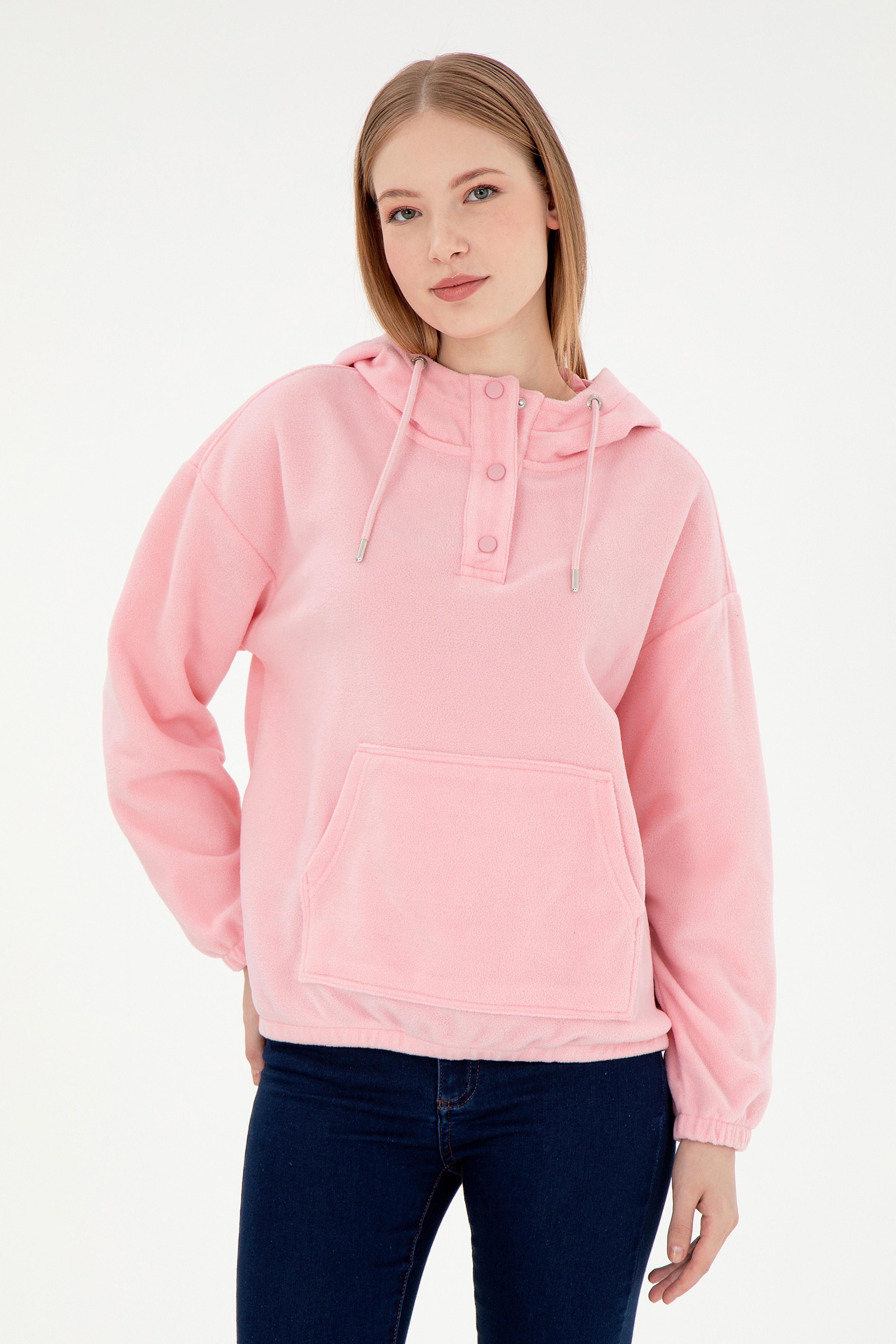 Kadın Pudra Sweatshirt - Image 1