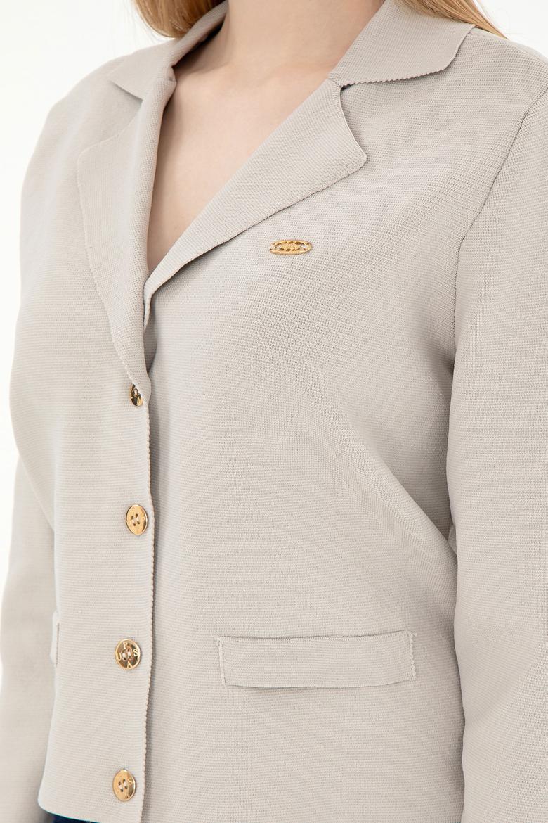 Kadın Taş Triko Hırka - 50293073019