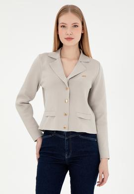 Kadın Taş Triko Hırka - 50293073019