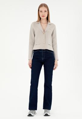 Kadın Taş Triko Hırka - 50293073019