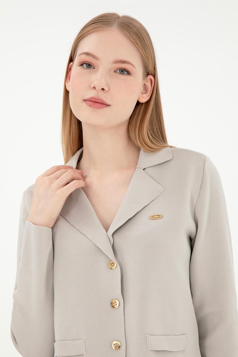 Kadın Taş Triko Hırka - 50293073019