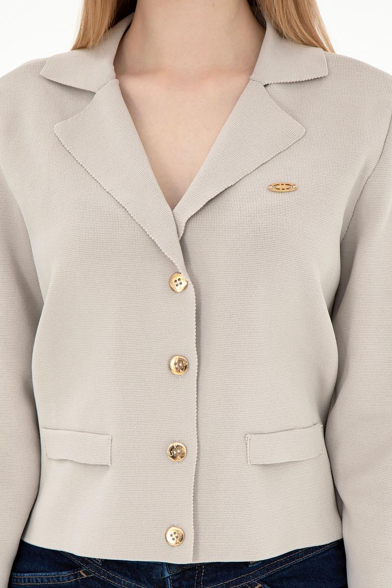 Kadın Taş Triko Hırka - 50293073019