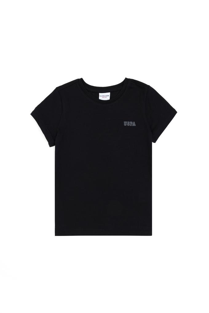 Erkek Çocuk Siyah Bisiklet Yaka Tişört