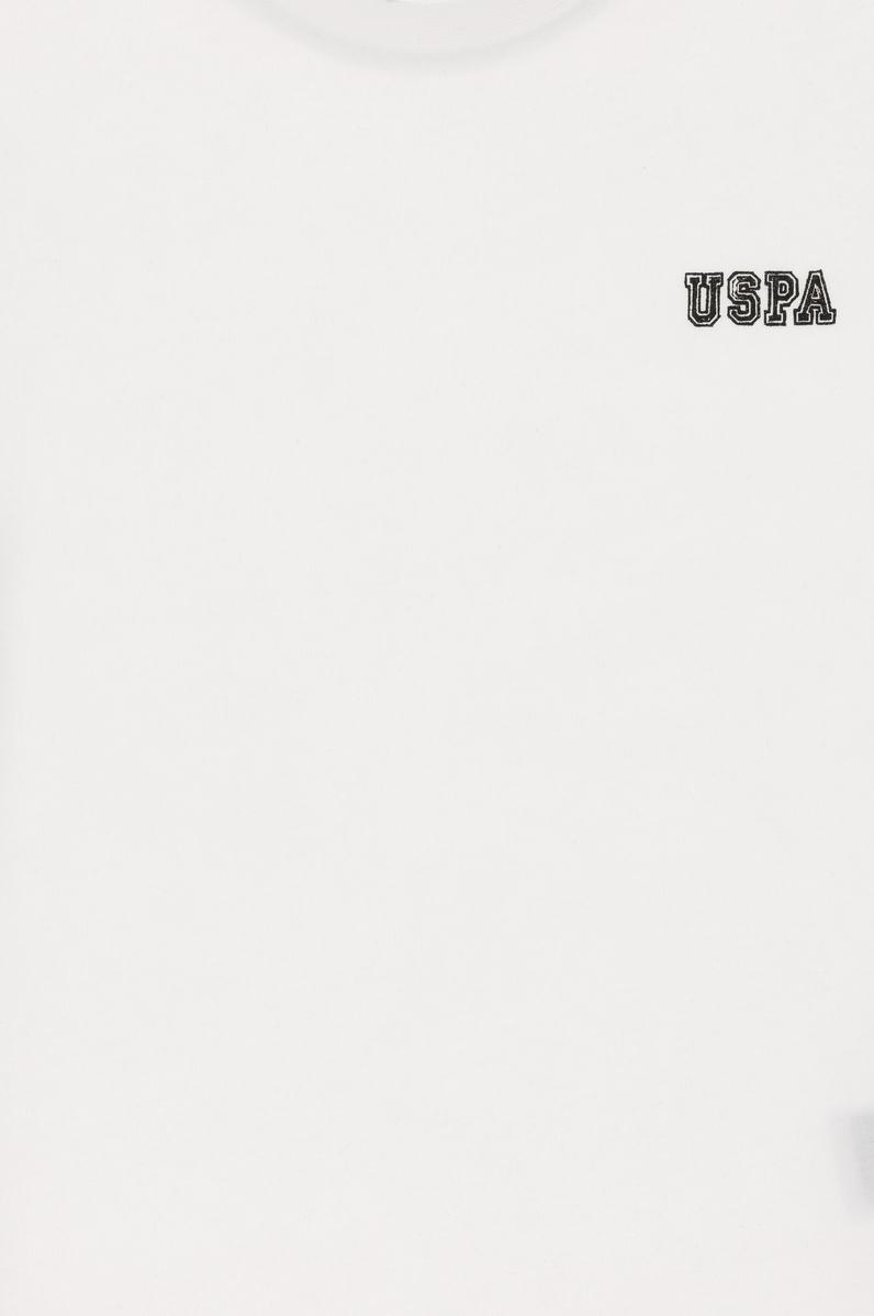 Erkek Çocuk Beyaz Bisiklet Yaka Tişört