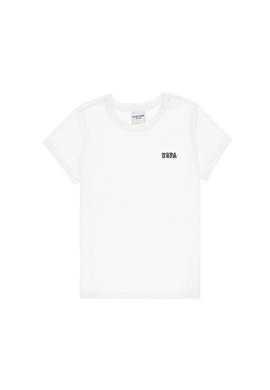 Erkek Çocuk Beyaz Bisiklet Yaka Tişört - 50298086011